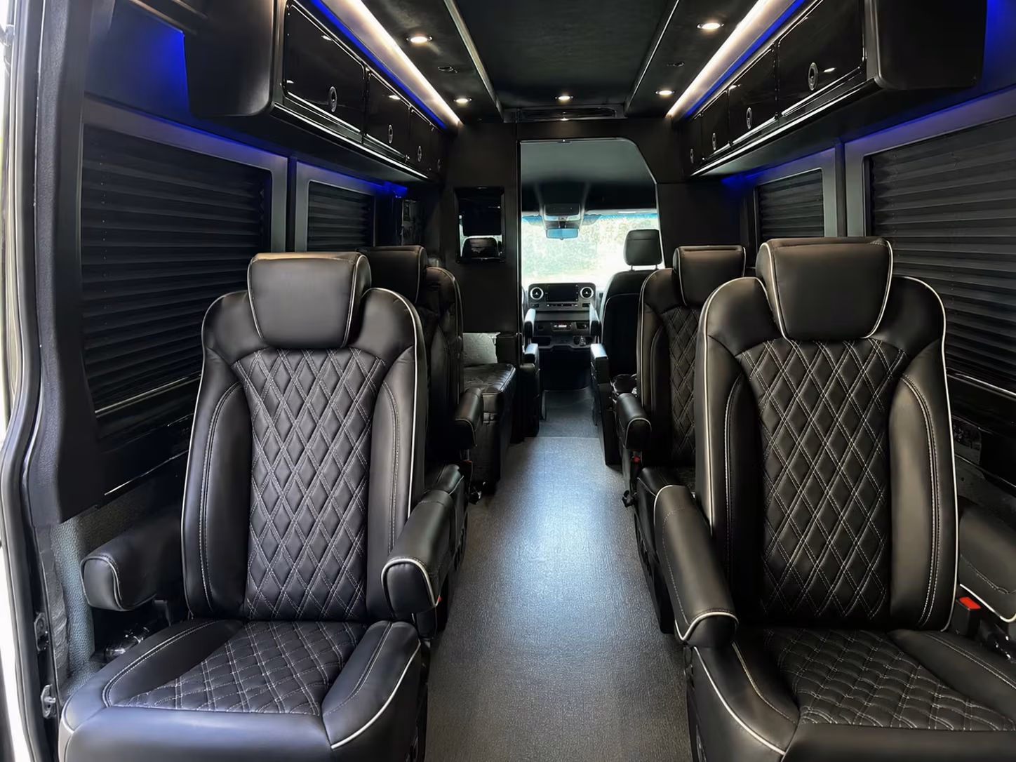 sprinter van with driver inside