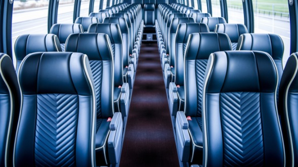inglewood 50 passenger charter bus inside