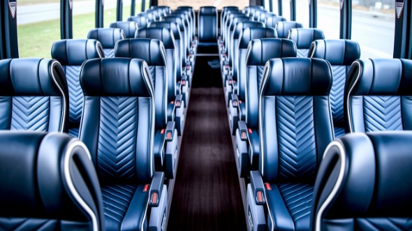 inglewood 55 passenger charter bus inside
