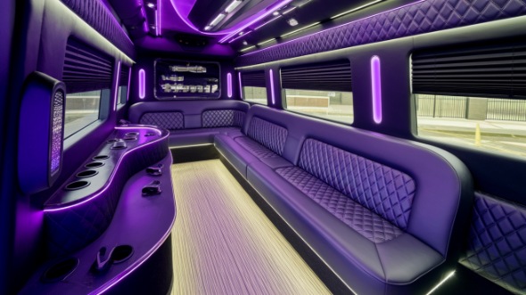 party bus rental interior inglewood