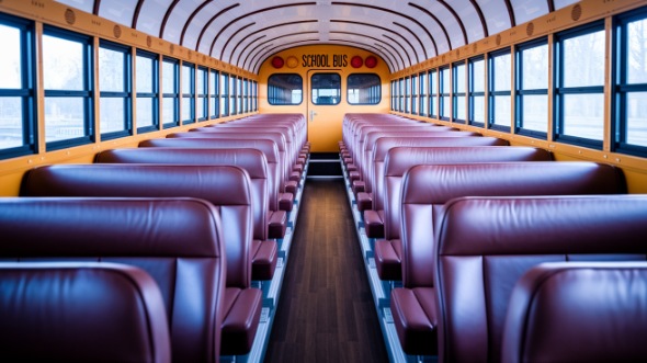 school bus rental interior inglewood