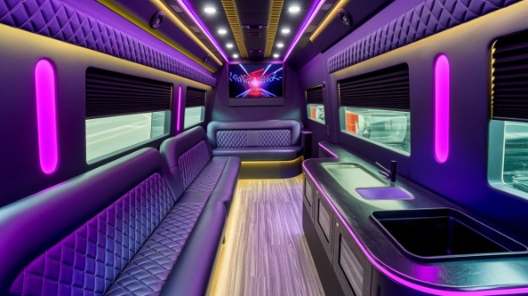 sprinter limo rental interior inglewood